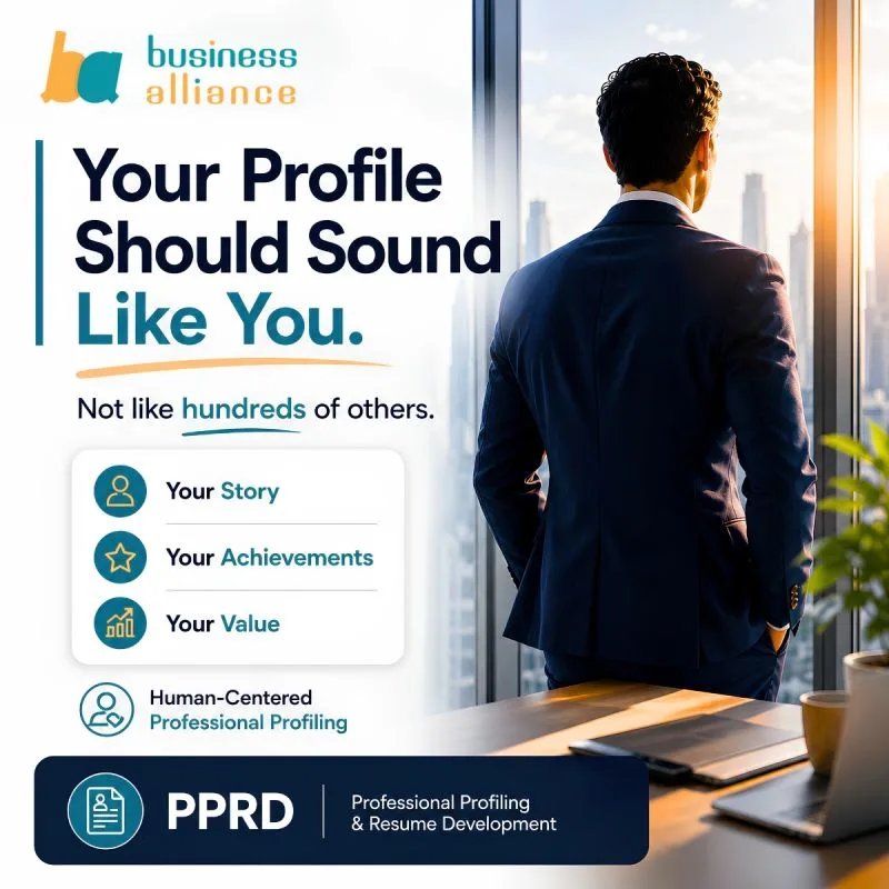 Professional profiles that sound like you (Business Alliance on LinkedIn)